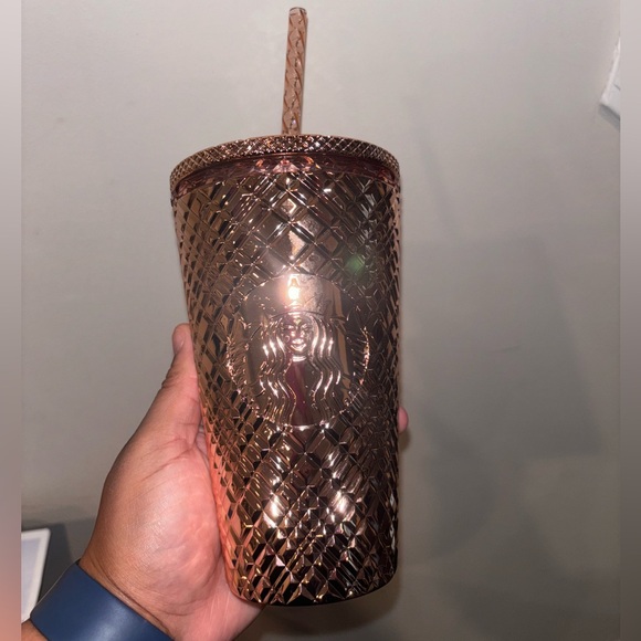 STARBUCKS rose gold cup - Picture 1 of 2